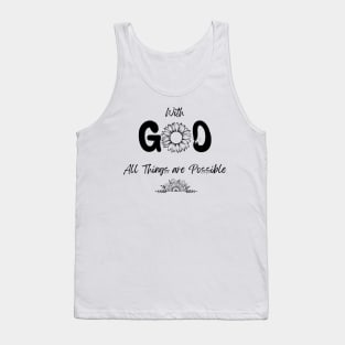 With God Sunflower Tank Top